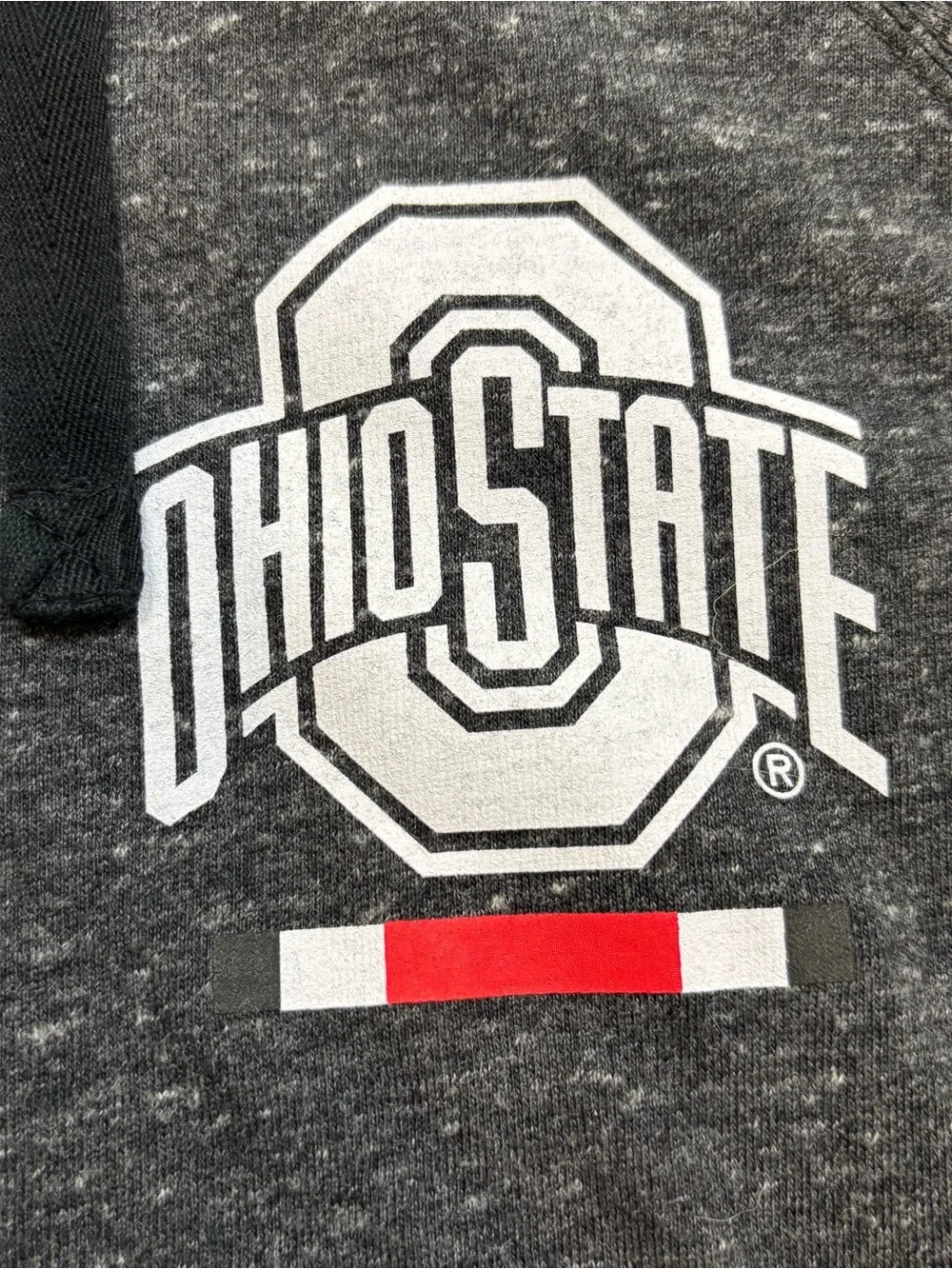 Ladies Nike Heather Black Ohio State Full Zip Lightweight‎ Hoodie Size Large